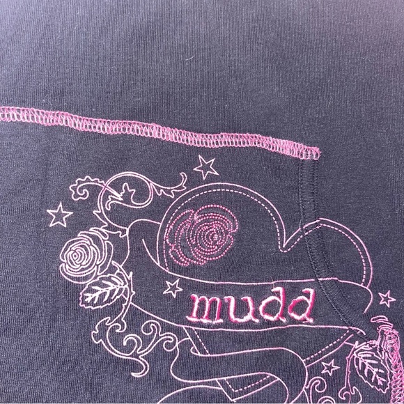 Vintage y2k early 2000s MUDD hooded long sleeve top - Picture 4 of 4